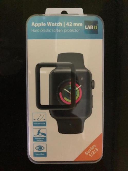 Protecteur d'écran Apple Watch en parfait état - LAB31 - 42m, Bijoux, Sacs & Beauté, Montres connectées, Neuf, Noir, Enlèvement ou Envoi
