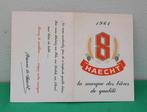 Calendrier annuel 1961 Bière Haecht Super 8., Comme neuf, Enlèvement ou Envoi