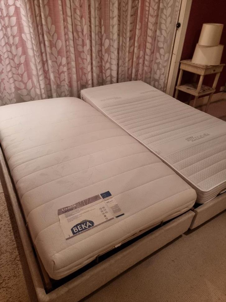 LIT BEKA FLEX SYSTEM +/têtes réglages/cadre+sommiers+matelas, Huis en Inrichting, Slaapkamer | Matrassen en Bedbodems, Matras