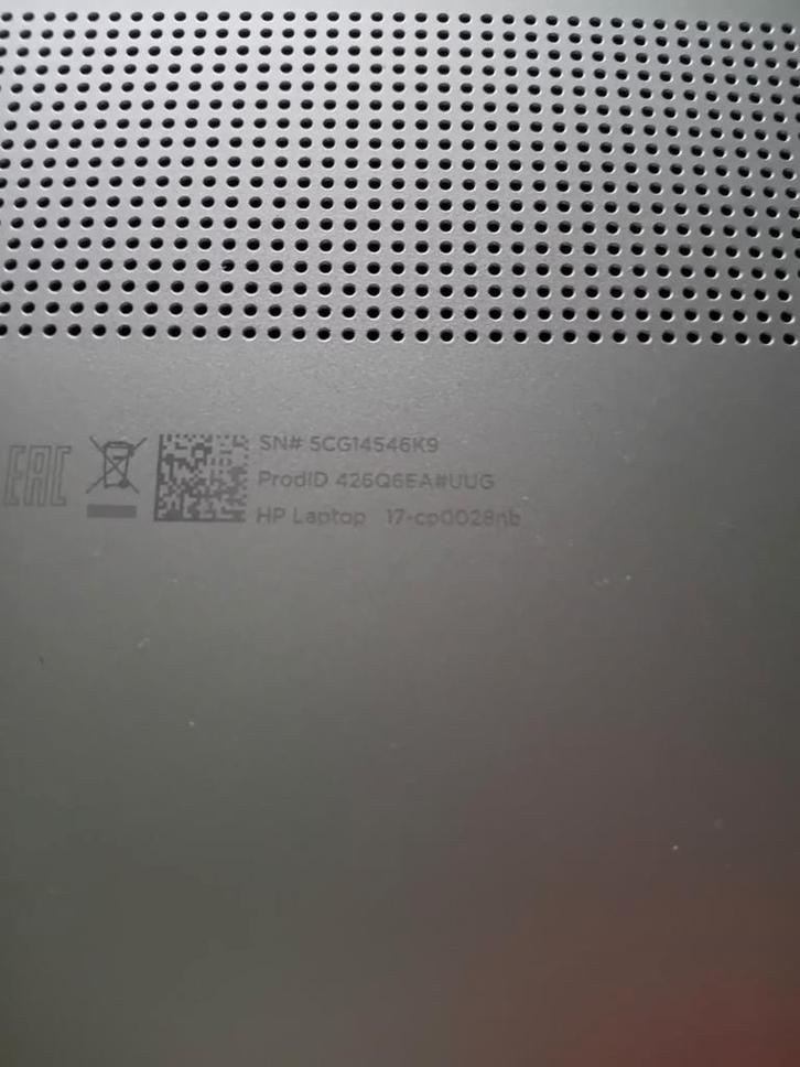 hp laptop 17-cp0028nb, Computers en Software, Windows Laptops, Gebruikt, 17 inch of meer, SSD, 2 tot 3 Ghz, 8 GB, Azerty, Met videokaart