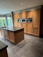 Complete grote keuken met alle toestellen inclusief, Ophalen, Gebruikt, Bruin, Graniet of Steen