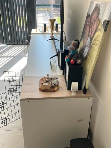 tv kast met hondenbenchen