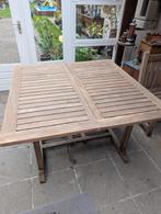 Tuintafel teak met 4 stoelen, Tuin en Terras, Tuintafels, Ophalen, Gebruikt