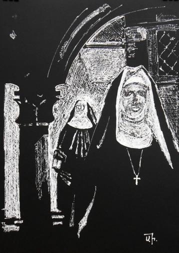 “Verlaat de tempel” Schilderij   beschikbaar voor biedingen