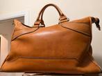Stevige echt lederen reistas 47x30x30cm, Ophalen, Gebruikt