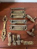 messing antiek deurbeslag onderdelen, Enlèvement ou Envoi, Cuivre