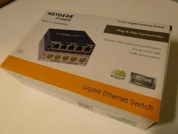 Netgear GS105 5-ports Gigabit Desktop Switch, Enlèvement, Neuf