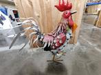 Décoration de jardin coq rouge et blanc, Ophalen, Zo goed als nieuw, Metaal, Dierenbeeld
