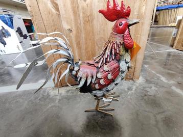 Décoration de jardin coq rouge et blanc beschikbaar voor biedingen