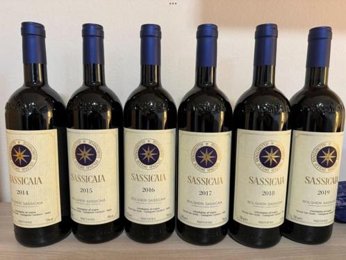Vins Sassicaia verticale super Toscan, Collections, Vins, Comme neuf, Italie