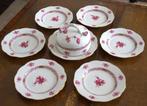 Prachtige porseleinen brood- en boterset van Herend, Antiek en Kunst, Antiek | Porselein, Ophalen of Verzenden
