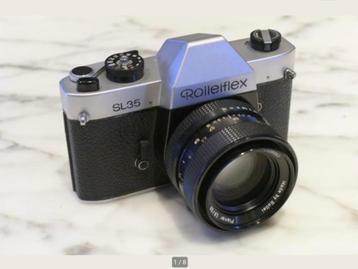 Rolleiflex SL35 avec Rollei HFT Planar 50 mm/f1.8 n 1126063, Enlèvement ou Envoi, Utilisé, Reflex miroir, Autres Marques