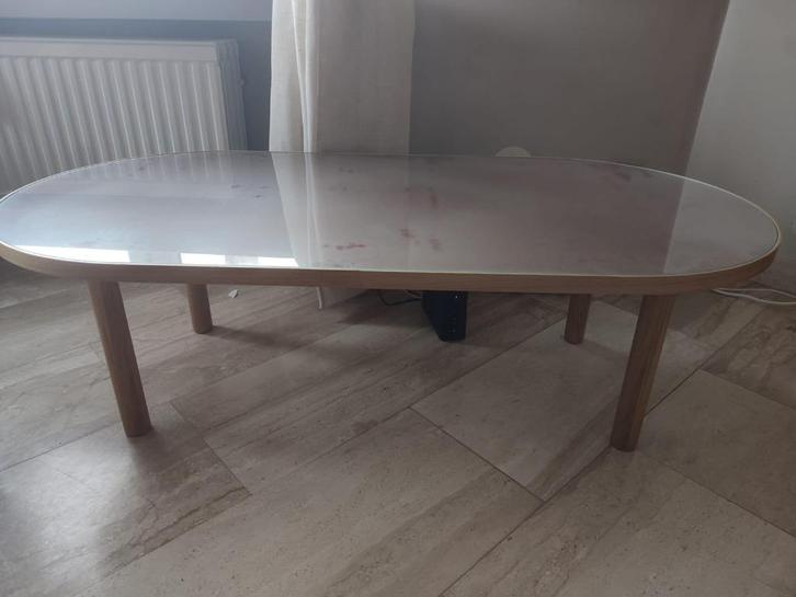 Table basse, Huis en Inrichting, Tafels | Salontafels, Zo goed als nieuw, Minder dan 50 cm, 50 tot 100 cm, 100 tot 150 cm, Ovaal