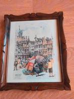 Jan Korthals, Grote Markt Brussel, Antiek en Kunst, Kunst | Litho's en Zeefdrukken, Ophalen of Verzenden