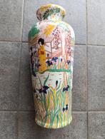 Vase asiatique signé Michez Massart, Ophalen