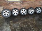 5 jantes Nissan Qashqai + 4 pneus hiver 16' michelin alpine5, Auto-onderdelen, Banden en Velgen, Ophalen, 16 inch, Banden en Velgen