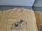 T-shirt, Jaune, Manches courtes, Porté, Taille 42/44 (L)