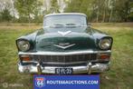Chevrolet Bel Air 2-Door Hardtop | 1956 | Route 66 Auctions, Auto's, Chevrolet, Zwart, Bedrijf, Handgeschakeld