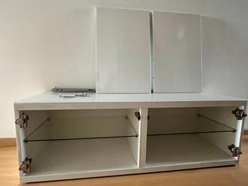 Besta kast (120x42x38) Glanzend wit