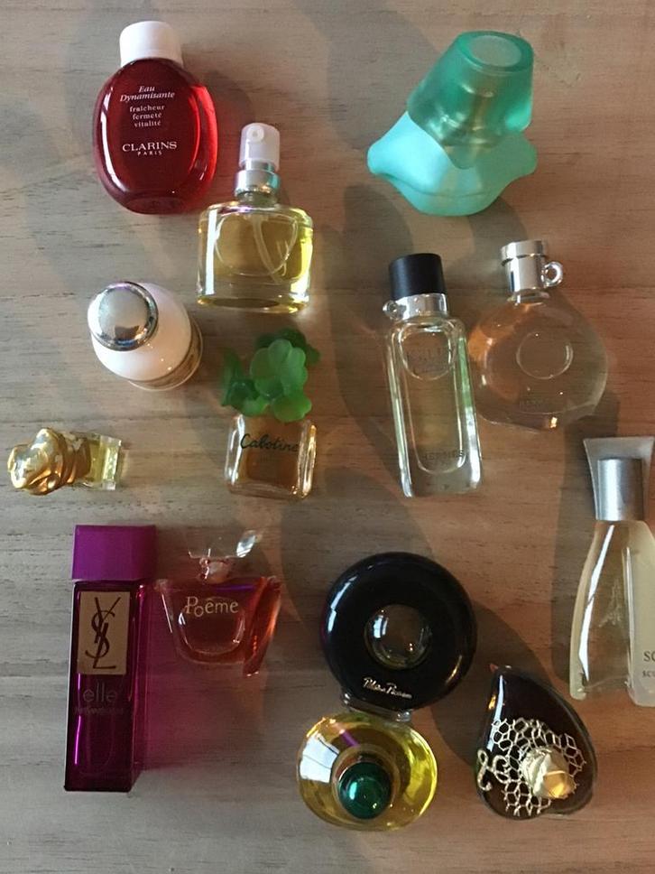 Lot van 14 flesjes echte parfum voor verzameling, Verzamelen, Parfumverzamelingen, Ophalen of Verzenden