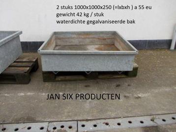 Gegalvaniseerde bak ( voor planten of drinkwater voor dieren beschikbaar voor biedingen
