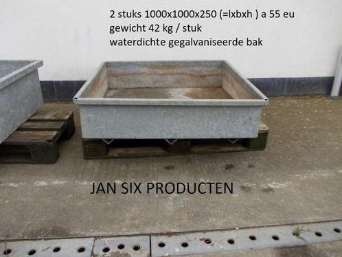 Gegalvaniseerde bak ( voor planten of drinkwater voor dieren, Tuin en Terras, Bloembakken en Plantenbakken, Zo goed als nieuw