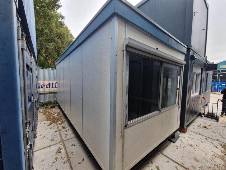 Kantoorunit / bouwkeet / schaftkeet / woonunit 6x3m, Zakelijke goederen, Kantoor en Winkelinrichting | Magazijn, Stelling en Opslag