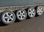 Pneus hiver 205/55-16 sur jantes alu Honda, Auto-onderdelen, Banden en Velgen, Ophalen, Gebruikt, 16 inch, Banden en Velgen