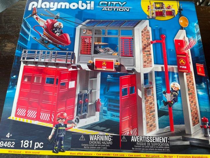 playmobil brandweerkazerne, Kinderen en Baby's, Speelgoed | Playmobil, Nieuw, Ophalen of Verzenden
