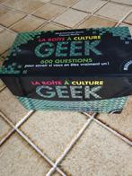 Jeu de société  GEEK LA BOITEÀ CULTURE, Hobby & Loisirs créatifs, Enlèvement, Neuf