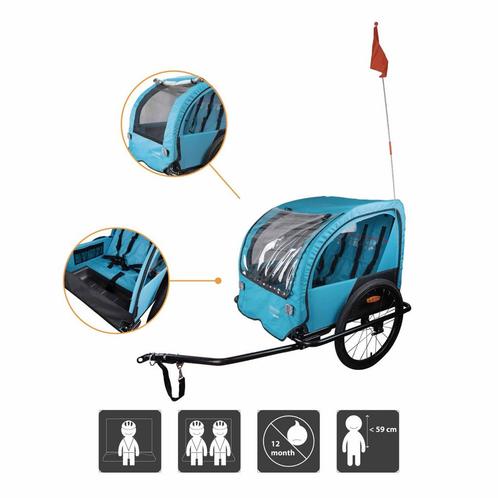 Bike original fietskar Kid Adventure, Fietsen en Brommers, Fietsaccessoires | Aanhangwagens en Karren, Zo goed als nieuw, Ophalen