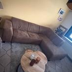 Hoeksalon te koop cognac kleur, Huis en Inrichting, Zetels | Complete zithoeken, Ophalen, Zo goed als nieuw