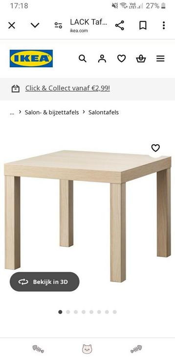 Salontafel Ikea beschikbaar voor biedingen