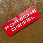 Emaille Schild PORSCHE DIESEL Dealer Bord Plaque Reclamebord, Verzamelen, Verzenden, Gebruikt, Reclamebord