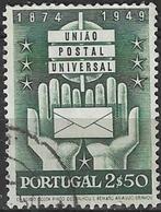 Portugal 1949 - Yvert 728 - 75 jaar Wereldpostunie (ST), Timbres & Monnaies, Timbres | Europe | Autre, Affranchi, Envoi, Portugal