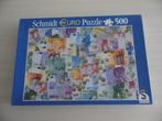 EURO SCHMIDT PUZZEL VAN 500 STUKJES, Ophalen of Verzenden, 500 t/m 1500 stukjes, Zo goed als nieuw, Legpuzzel