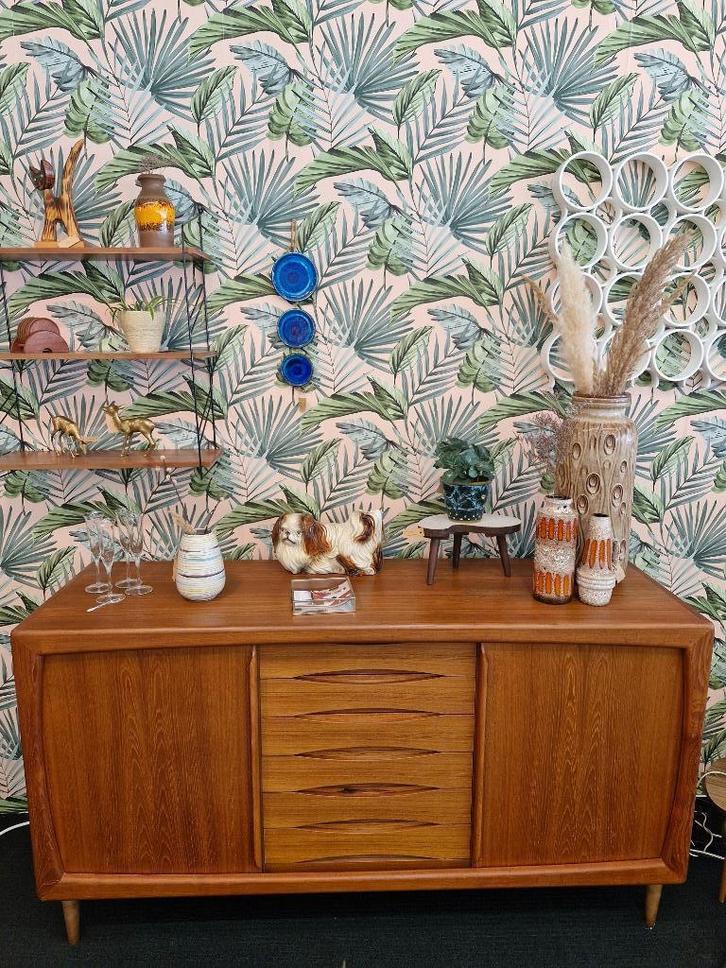 Vintage Deens design dressoir / sideboard Dyrlund, Huis en Inrichting, Kasten | Buffetkasten, Gebruikt, Ophalen