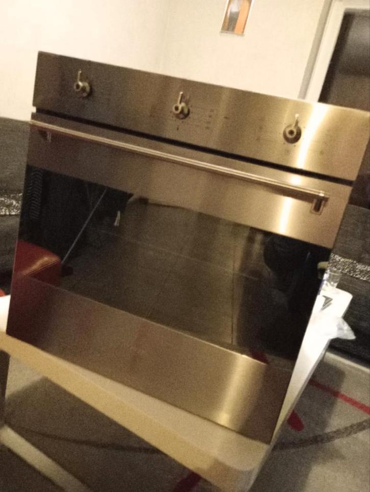 Smeg inbouwoven SC381X-8 in inox, Electroménager, Fours, Comme neuf, Encastré, 45 à 60 cm, 45 à 60 cm, Air chaud, Enlèvement