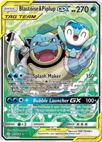 Blastoise & Piplup GX 215/236 - Cosmic Eclipse | RareCards, Enlèvement ou Envoi, Neuf, Cartes en vrac