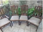 4 antieke stoelen eik klassiek meubel stoel retro antiek, Huis en Inrichting, Ophalen, Hout, Klassiek, Vier