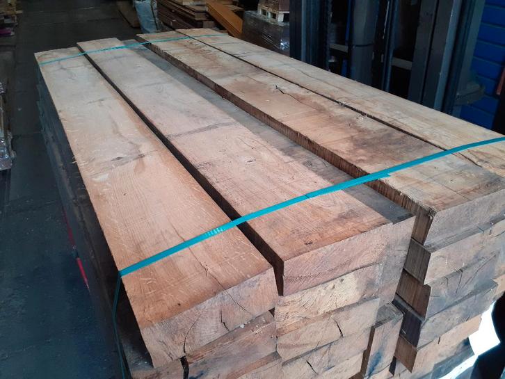 4 x lot de poutres en chêne 80x230x2050mm - par 25 pièces, Jardin & Terrasse, Poteaux, Poutres & Planches, Poutres, 180 à 250 cm