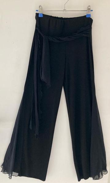 Zwarte dames legging met wijde pijpen-universele maat-one si