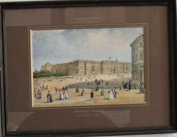 Vue de Saint Petersbourg, Dessin de la place du Palais beschikbaar voor biedingen