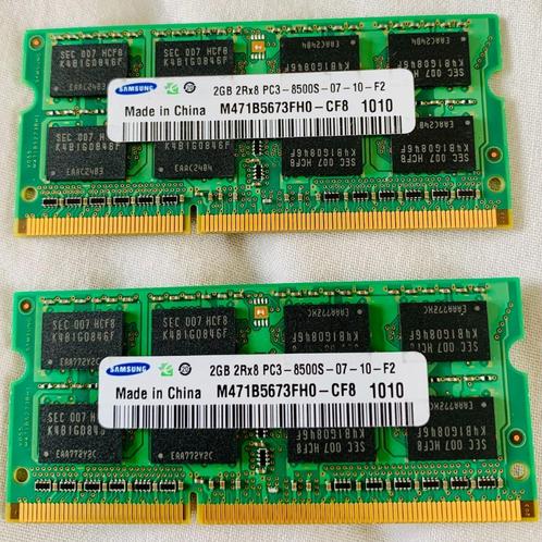 Mémoire RAM Samsung 4 GB (2x2GB) M471B5673FH0-CH9 1333 MHz -, Informatique & Logiciels, Mémoire RAM, Utilisé, Laptop, 4 GB, DDR3