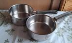 steelpannen 2stuks voor 5€, Huis en Inrichting, Keuken | Potten en Pannen, Ophalen of Verzenden, Gebruikt