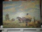 Schilderij "Hooiwagen", Ophalen of Verzenden