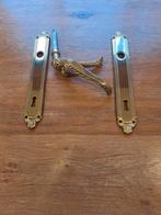 Poignée de porte ancienne, Bricolage & Construction, Enlèvement ou Envoi, Utilisé, Cuivre ou Laiton, Loquet ou Poignée