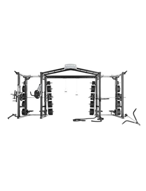 Matrix Magnum Mega Double Half Rack | Rek | Platform |, Sport en Fitness, Fitnessmaterialen, Zo goed als nieuw, Overige typen