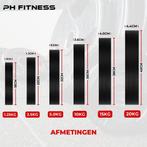 PH Fitness Premium Olympische Rubberen Halterschijven 35KG, Sport en Fitness, Ophalen, Nieuw, Benen, Halterschijven