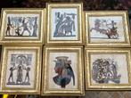Set Egyptische papyrussen ingekaderd.Afmetingen 27x32, Enlèvement ou Envoi, Utilisé